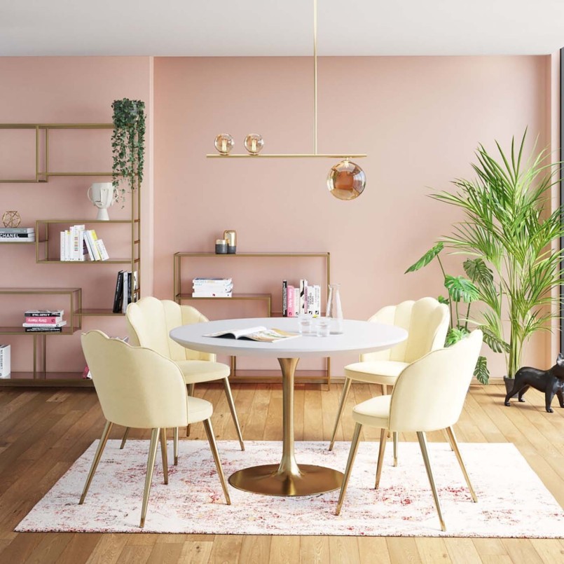 Rond wit tafelblad - Uitnodiging - Kare Design