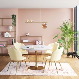 Wit en goud design tafel - Uitnodiging - Kare Design