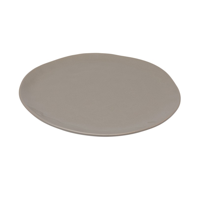 Plate Organic Ø26cm taupe (6/set) Kare Design