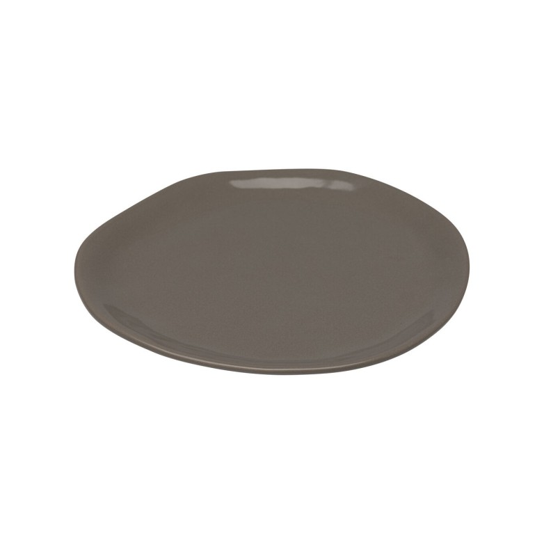Assiettes à dessert en faïence taupe - Organic - Kare Design