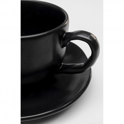 Koffiekoppen Organic zwart (6/set) Kare Design