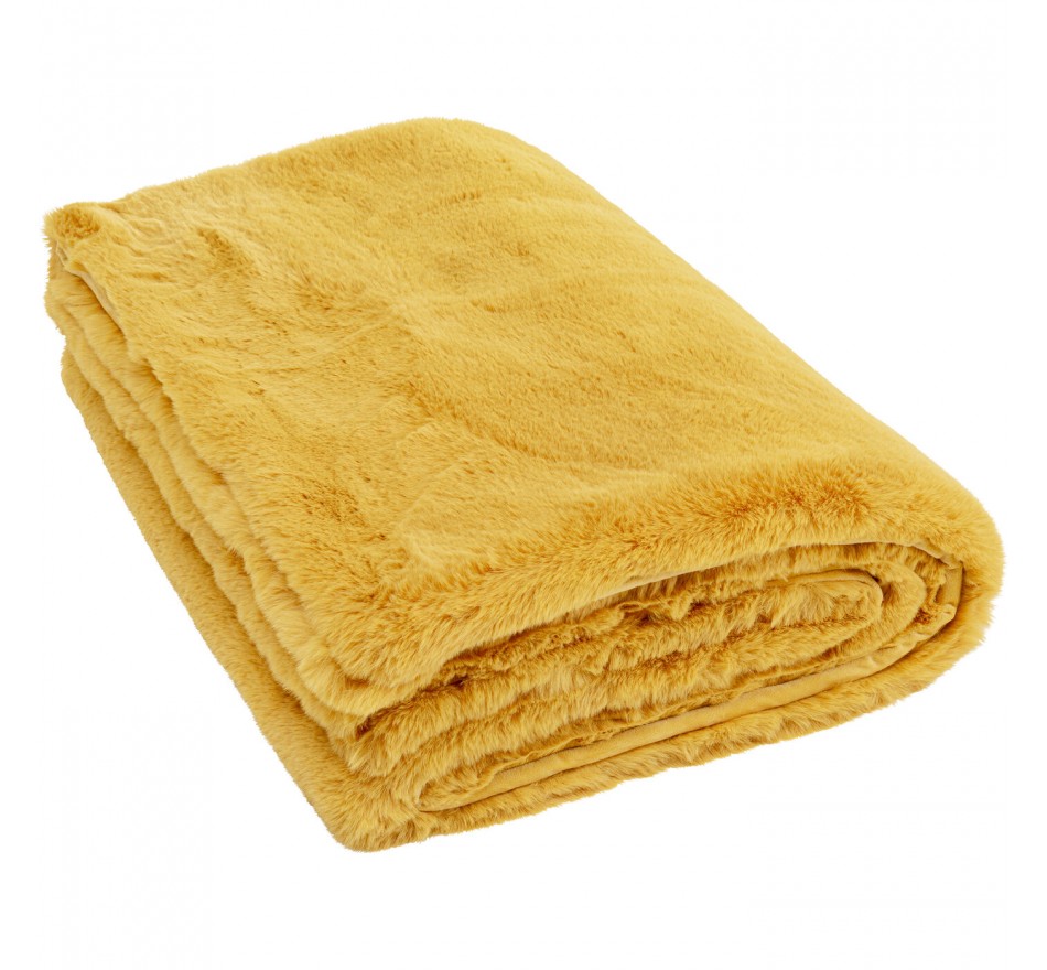 Blanket Mika 200x150cm yellow Kare Design