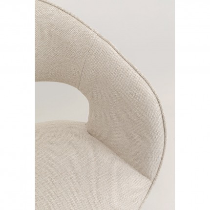 Draaistoel met armleuningen Gina zwart Kare Design