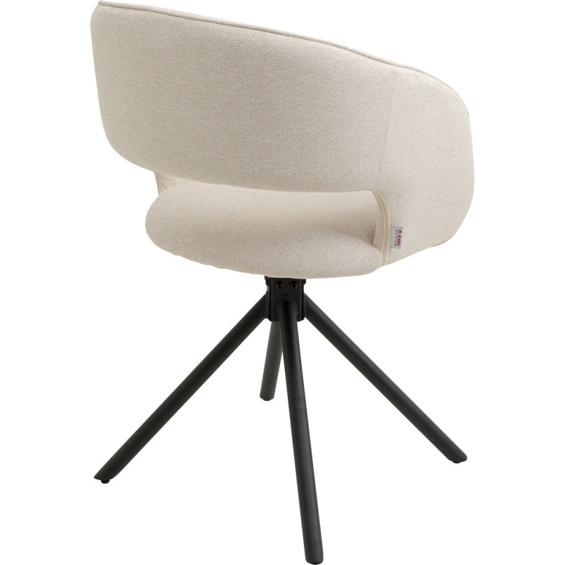 Chaise avec accoudoirs pivotante - Gina - Kare Design