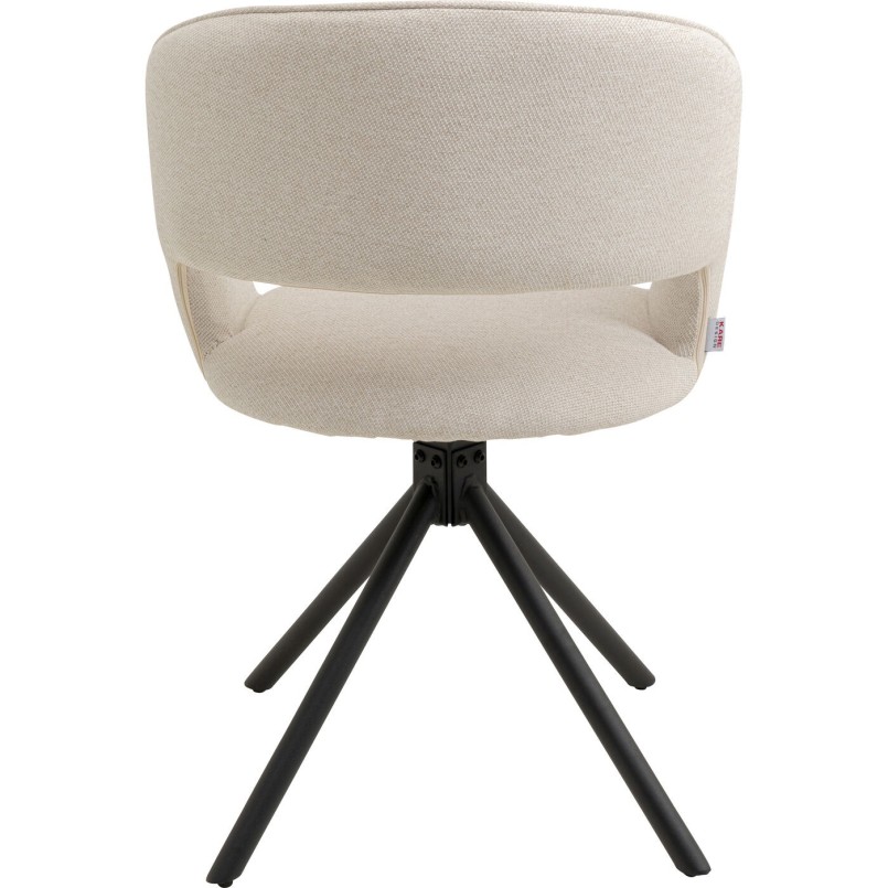 Chaise avec accoudoirs pivotante - Gina - Kare Design