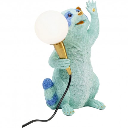Table Lamp blue racoon Kare Design