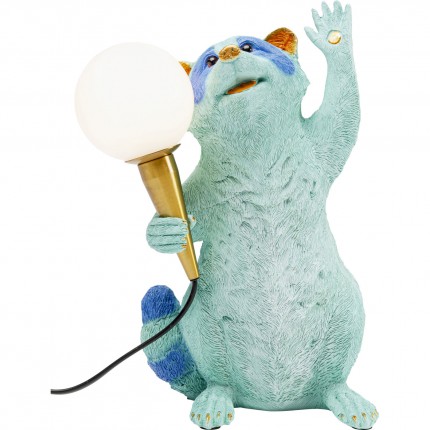 Lampe raton laveur bleu Kare Design