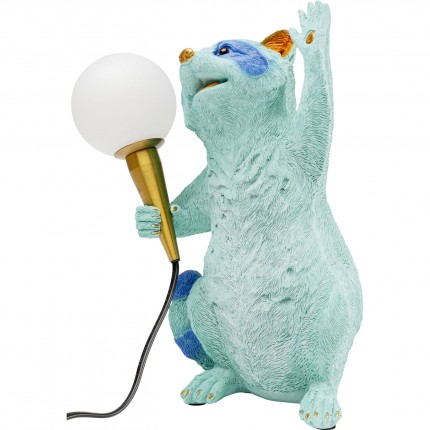 Table Lamp blue racoon Kare Design