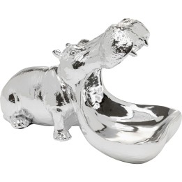 Bowl hippopotamus silver Kare Design