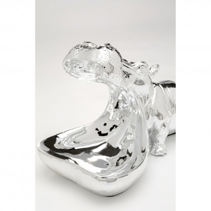Bowl hippopotamus silver Kare Design