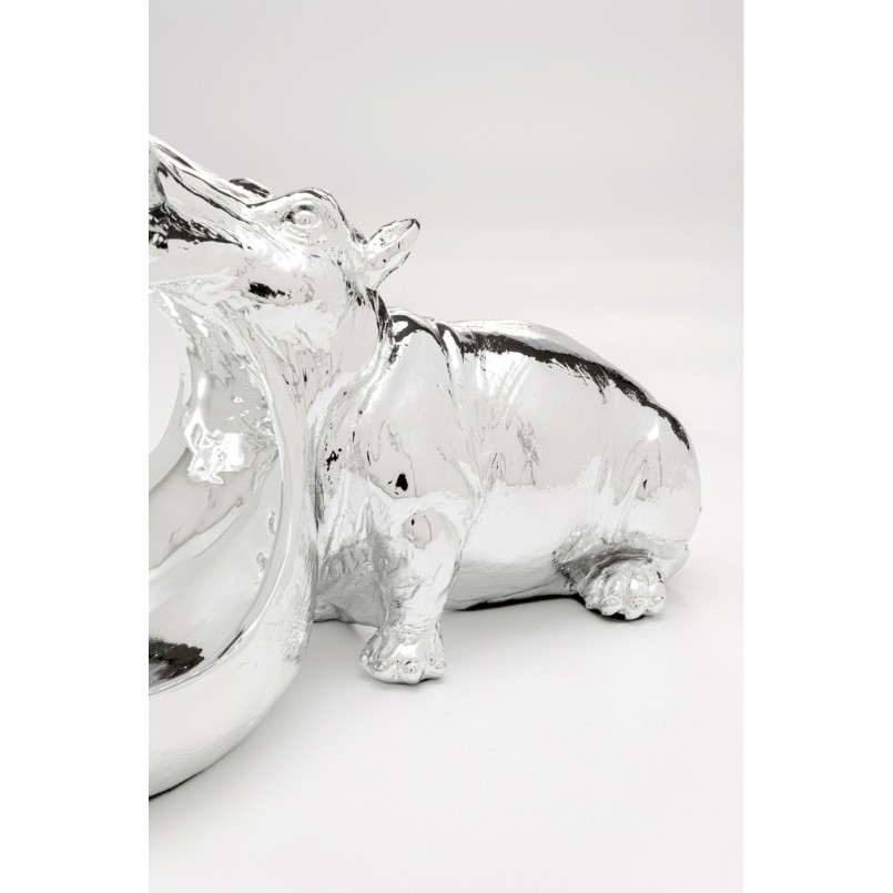 Bowl hippopotamus silver Kare Design