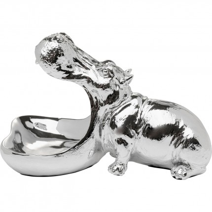 Bowl hippopotamus silver Kare Design