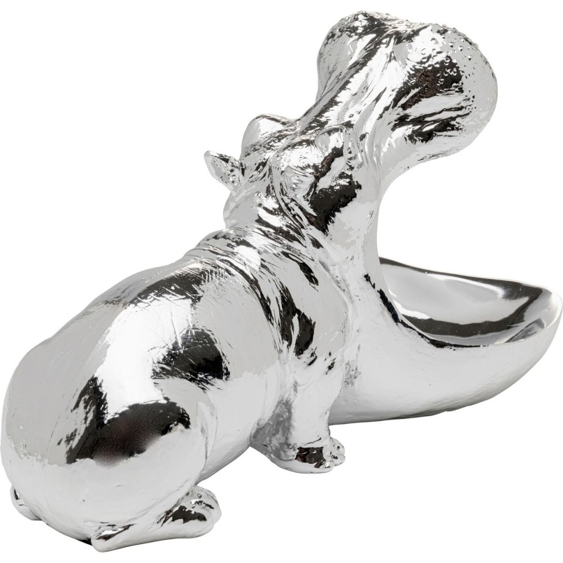 Bowl hippopotamus silver Kare Design