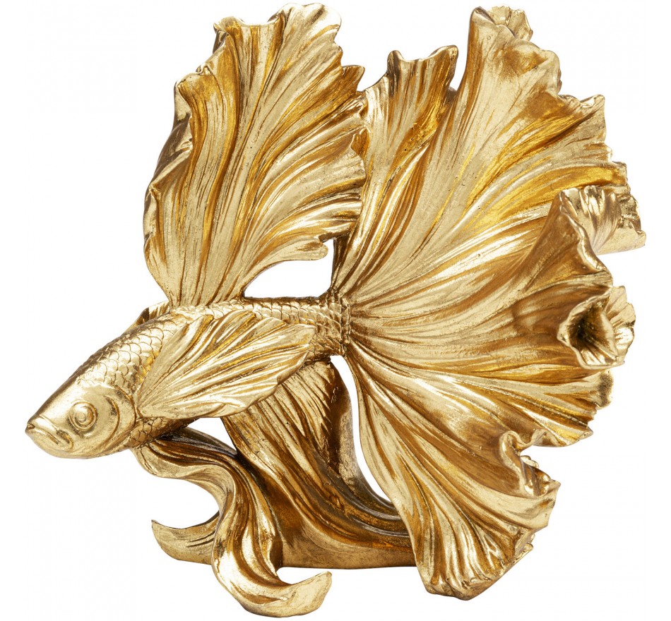 Deco betta fish 25cm gold Kare Design