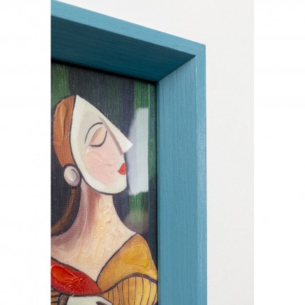 Schilderij portretten kubisme (3/Set) Kare Design