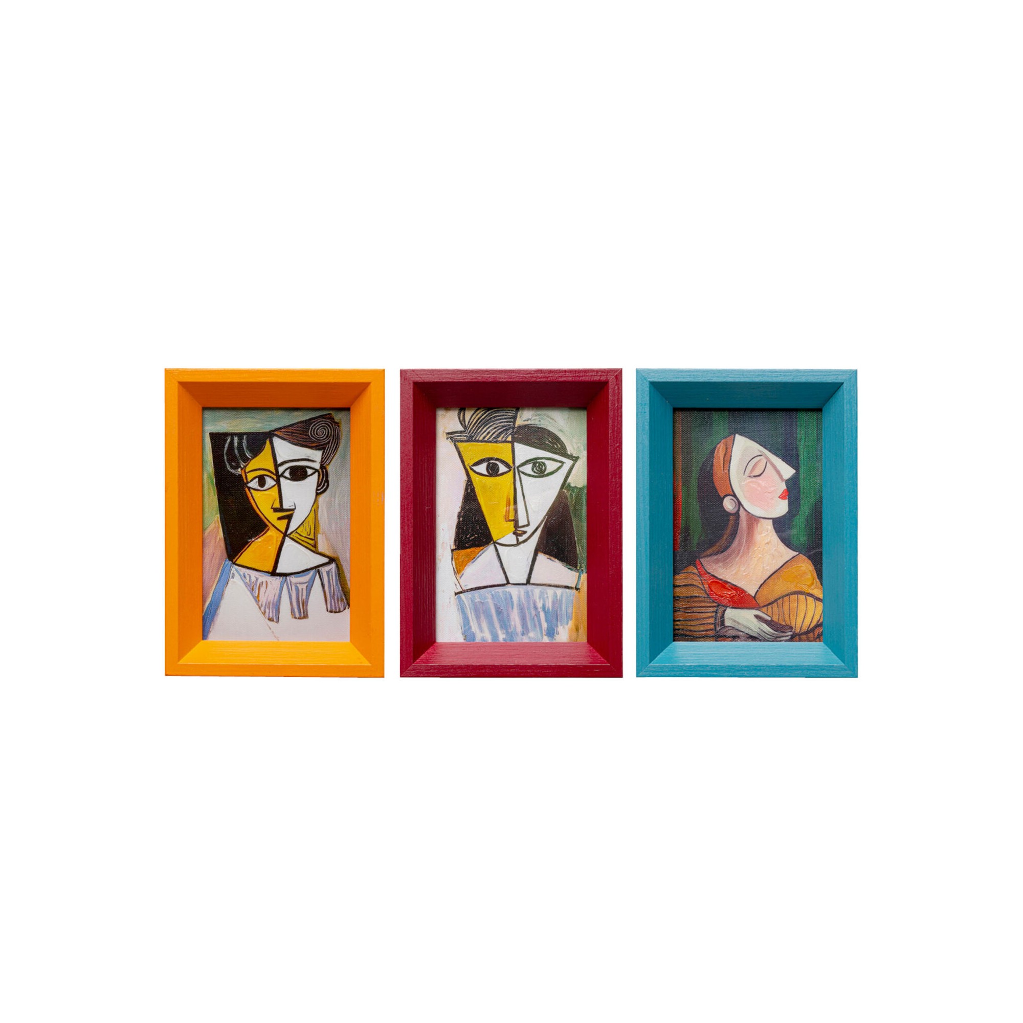 Tableau encadré Portrait Cubism 13x18cm (3/Set)