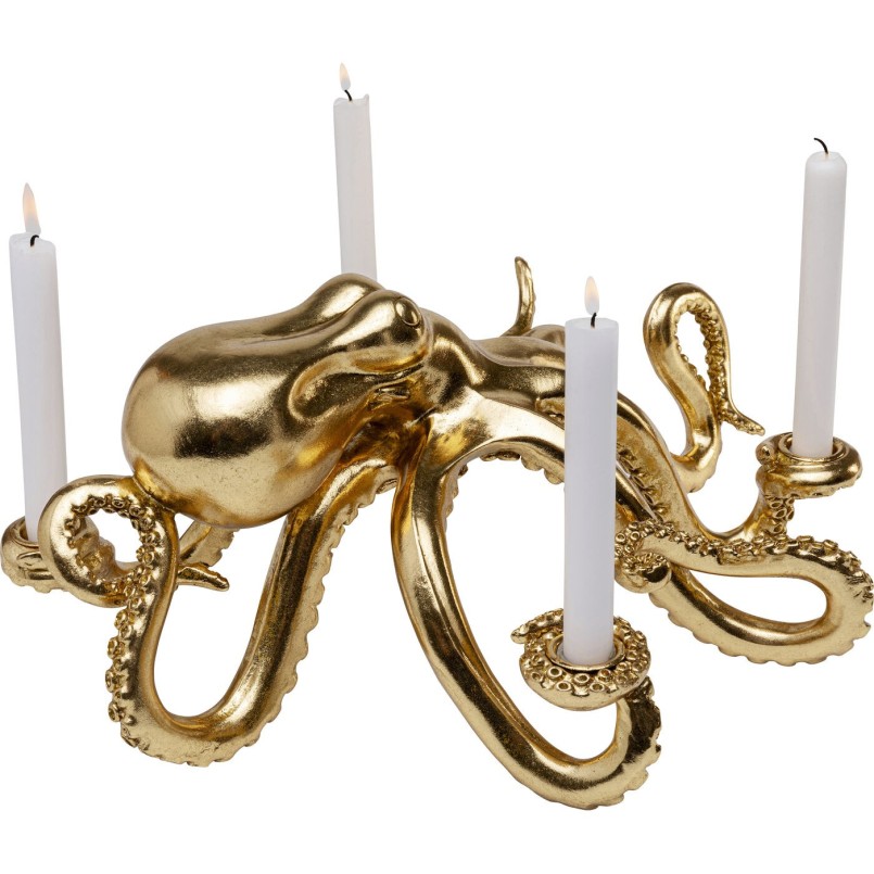 Chandelier Octopus doré 49cm