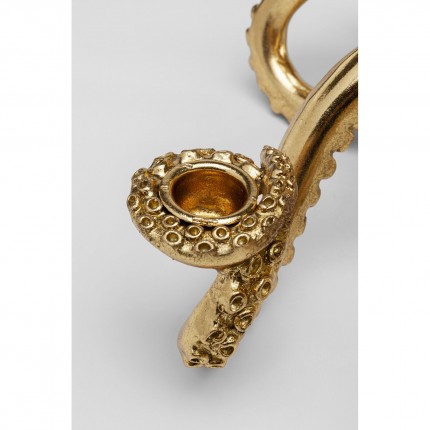 Candler Holder gold octopus 49cm Kare Design