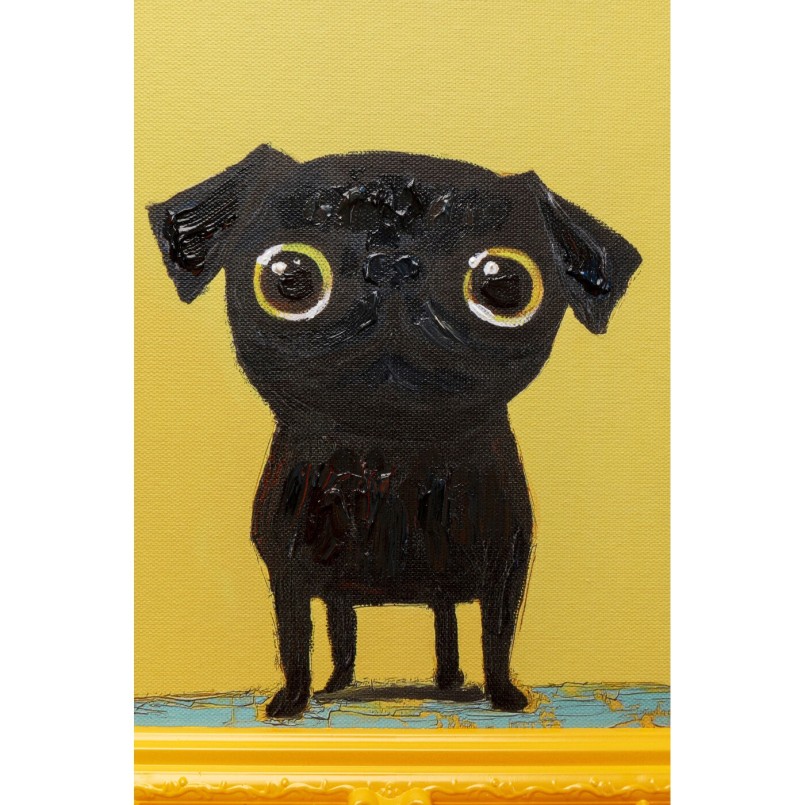 Tableau encadré Sweet Dog Eyes 30x35cm