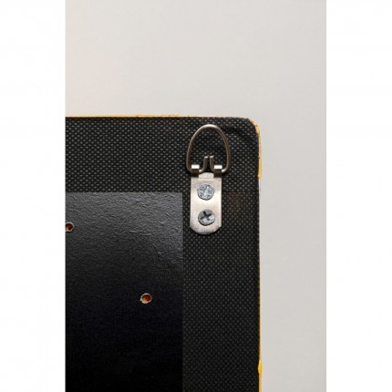 Schilderij geel zwart hond 30x35cm Kare Design