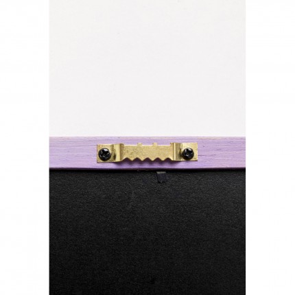 Tableau Frame chat monstre violet 13x18cm Kare Design