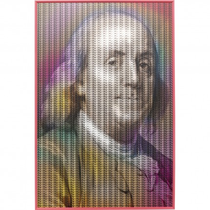 Tableau Frame homme billets 80x120cm Kare Design