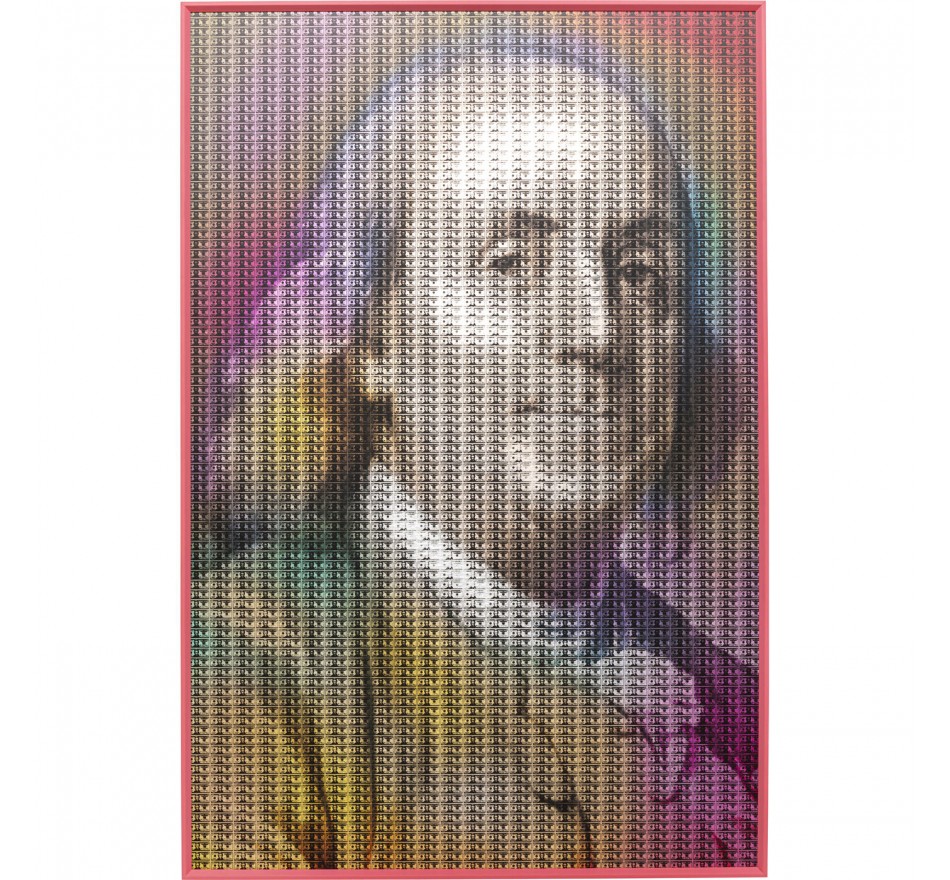 Framed Picture man banknotes 80x120cm Kare Design