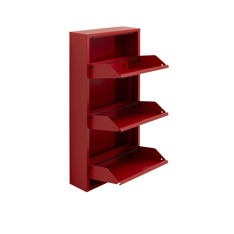 Meuble à chaussures Caruso 3 rouge (MO)