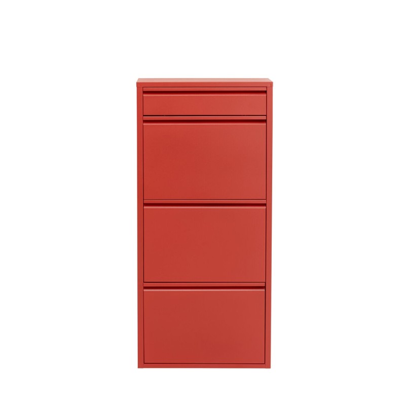 Meuble à chaussures Caruso 3 Plus 1 rouge (MO)