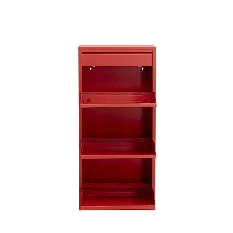 Meuble à chaussures Caruso 3 Plus 1 rouge (MO)