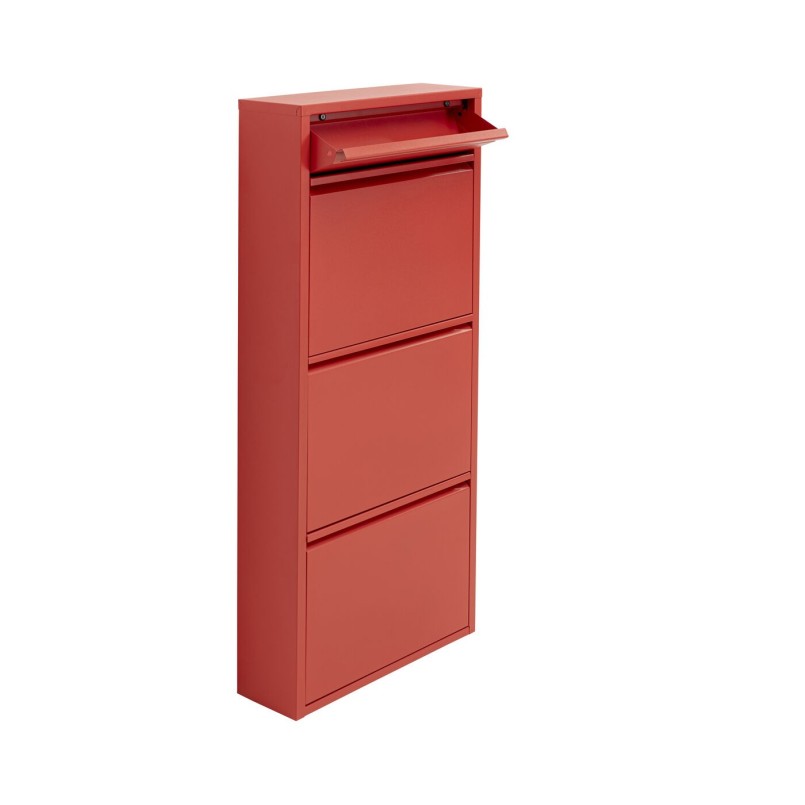 Meuble à chaussures Caruso 3 Plus 1 rouge (MO)