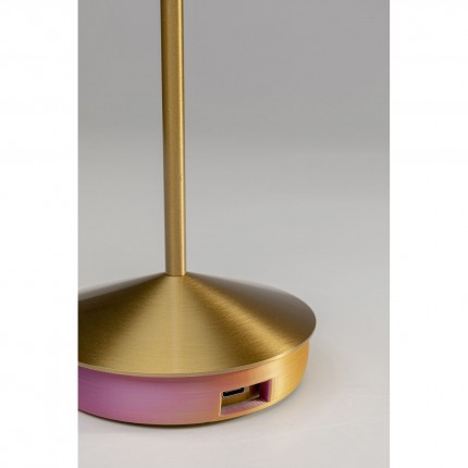 Table Lamp Swirl Sunrise gold Kare Design