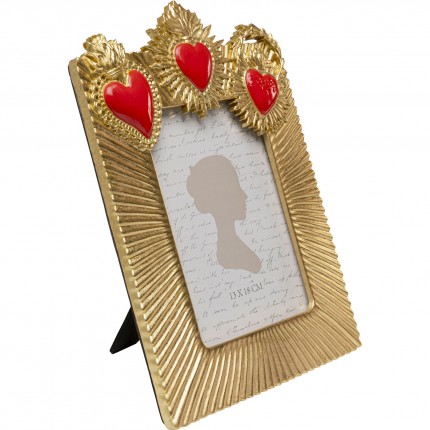 Picture Frame three flaming hearts 20x29cm Kare Design