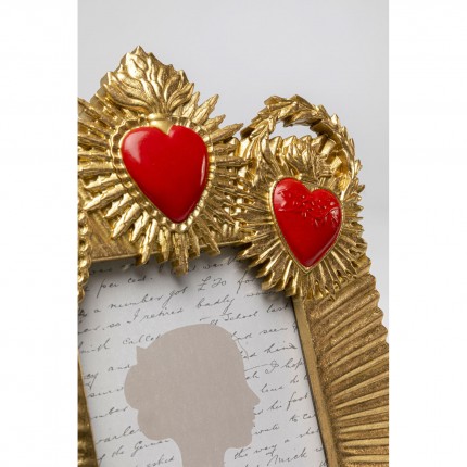 Picture Frame three flaming hearts 20x29cm Kare Design