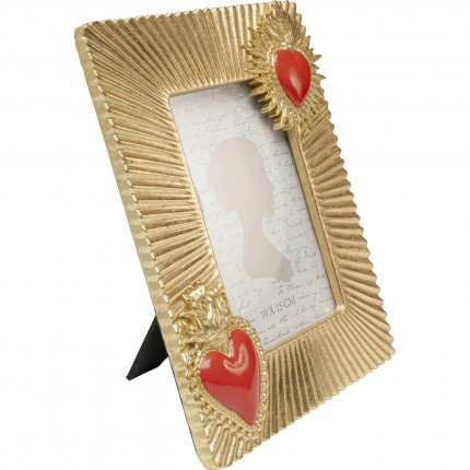 Picture Frame two flaming hearts 18x23cm Kare Design