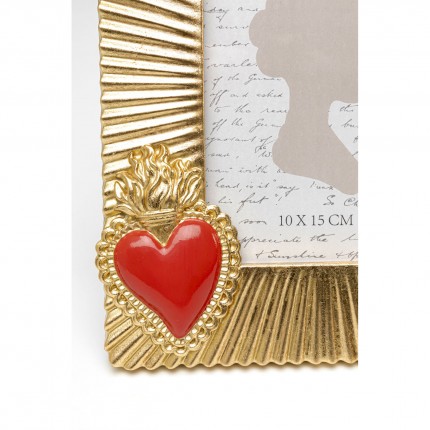 Picture Frame two flaming hearts 18x23cm Kare Design