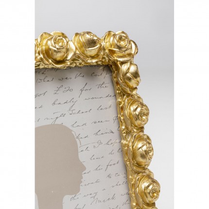 Picture Frame roses 16x22cm gold Kare Design