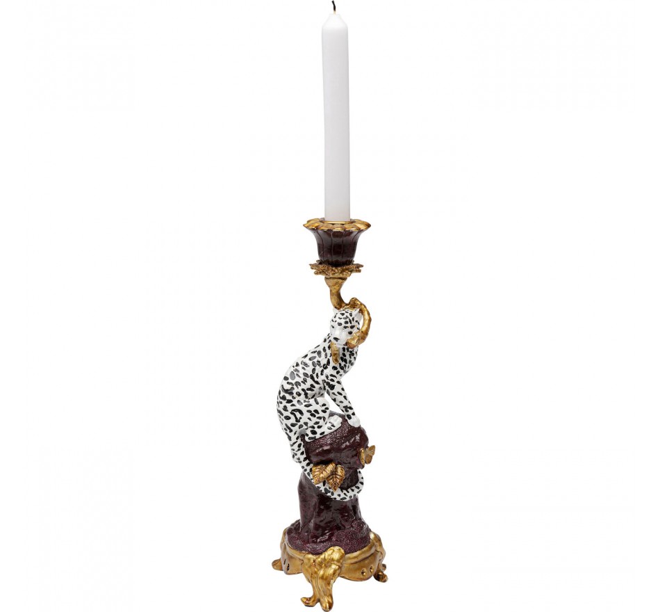 Candler Holder leopard 33cm Kare Design