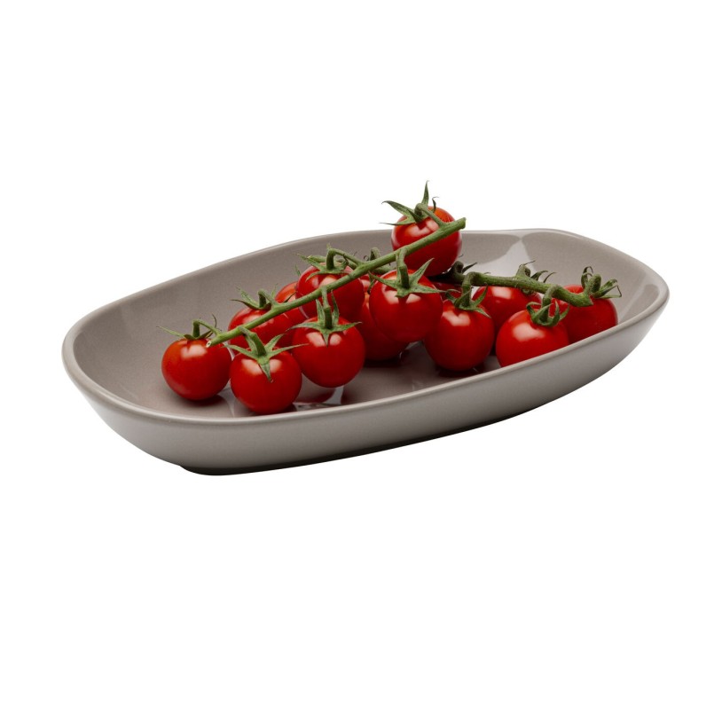 Deep Plate Organic 25cm taupe (4/set) Kare Design
