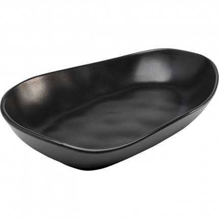 Deep Plate Organic 25cm black (4/set) Kare Design