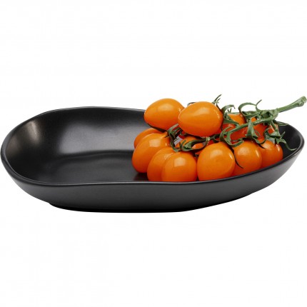 Deep Plate Organic 25cm black (4/set) Kare Design