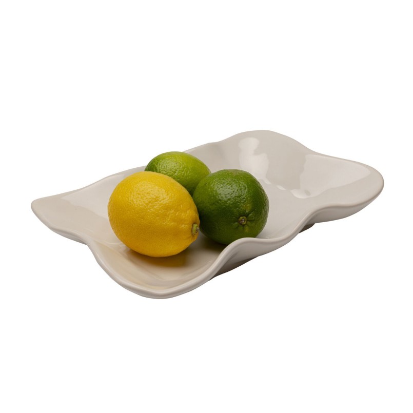 Plat en grès crème - Organic - Kare Design