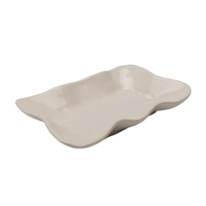 Plat en grès crème - Organic - Kare Design