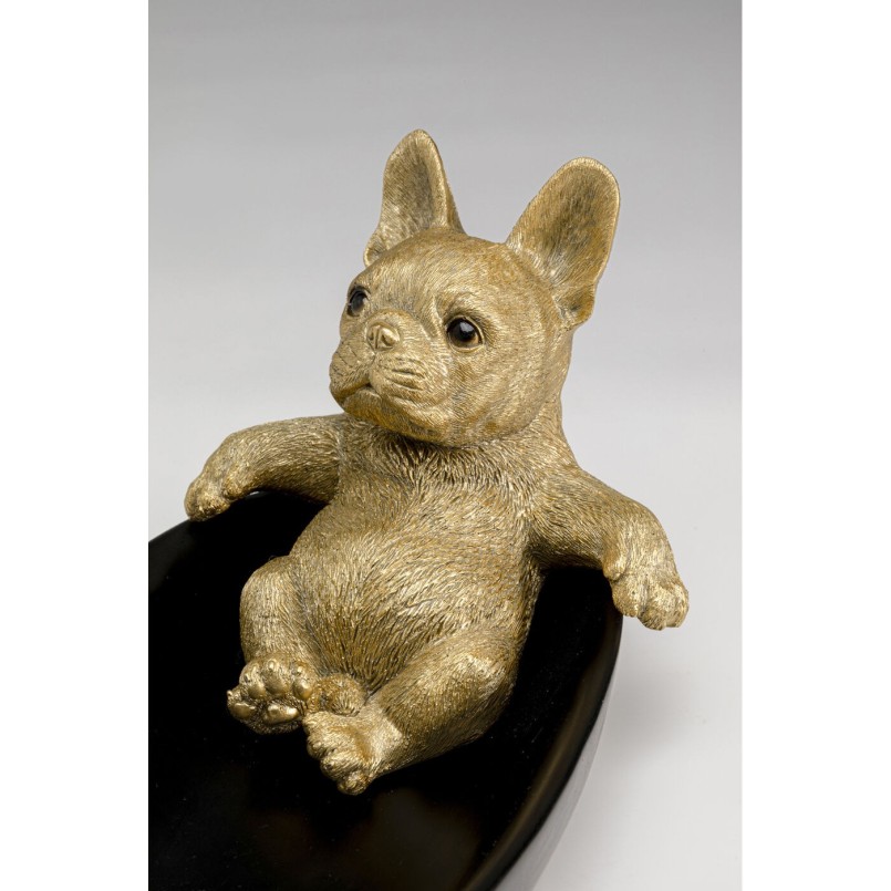 Coupe décorative Bathing Bulldog 21cm
