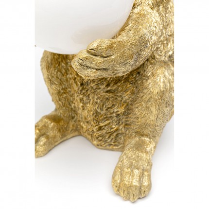 Table Lamp sitting rabbit gold Kare Design