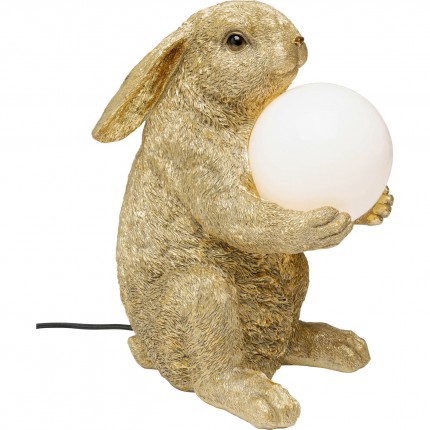 Table Lamp sitting rabbit gold Kare Design