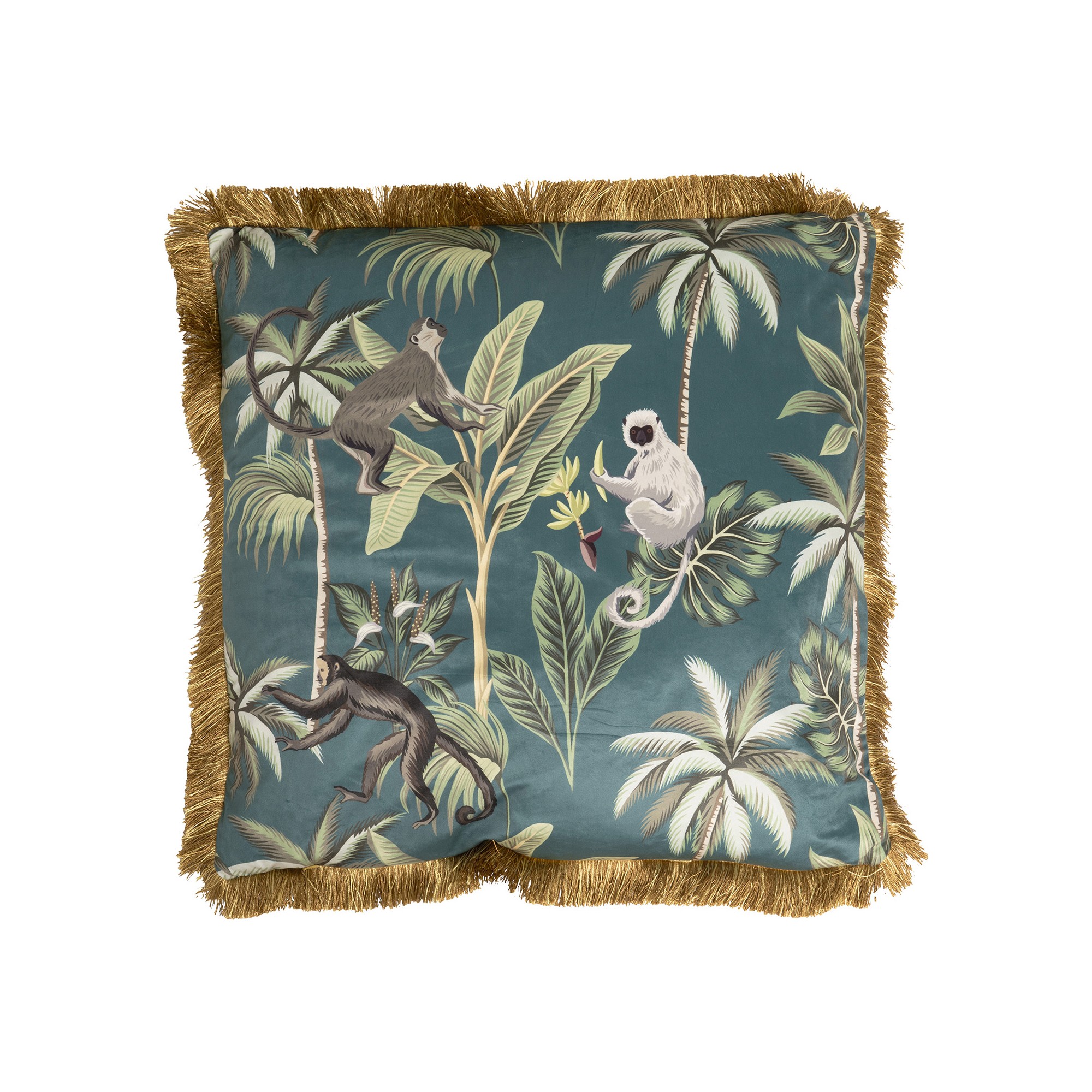 Kussen franje Jungle Fever 55x55cm Kare Design