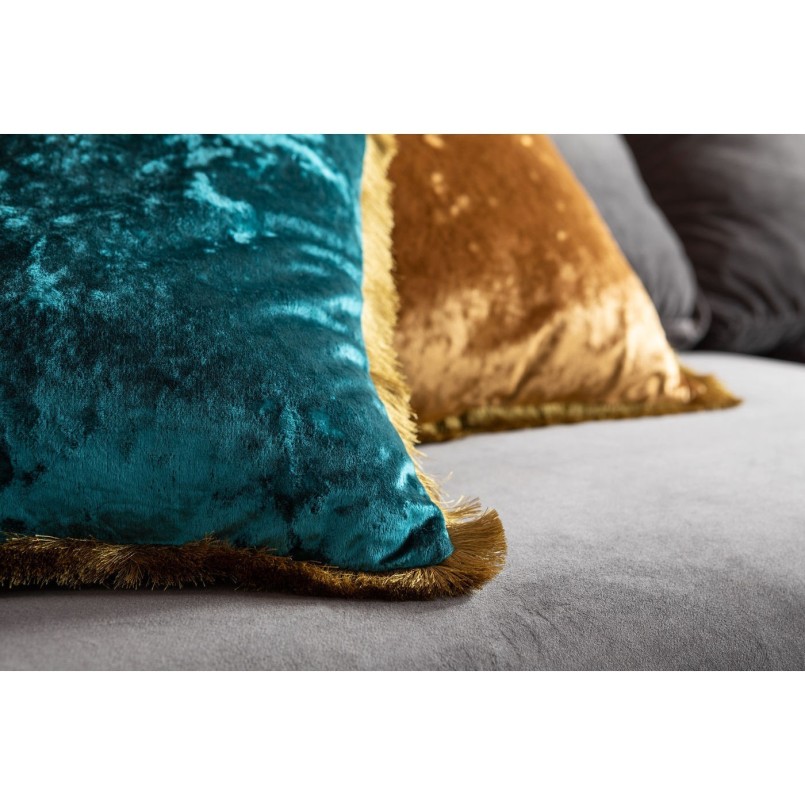 Cushion Fringe Cannes 55x55cm blue Kare Design