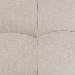 Repose-pieds carré en tissu crème - Salamanca - Kare Design