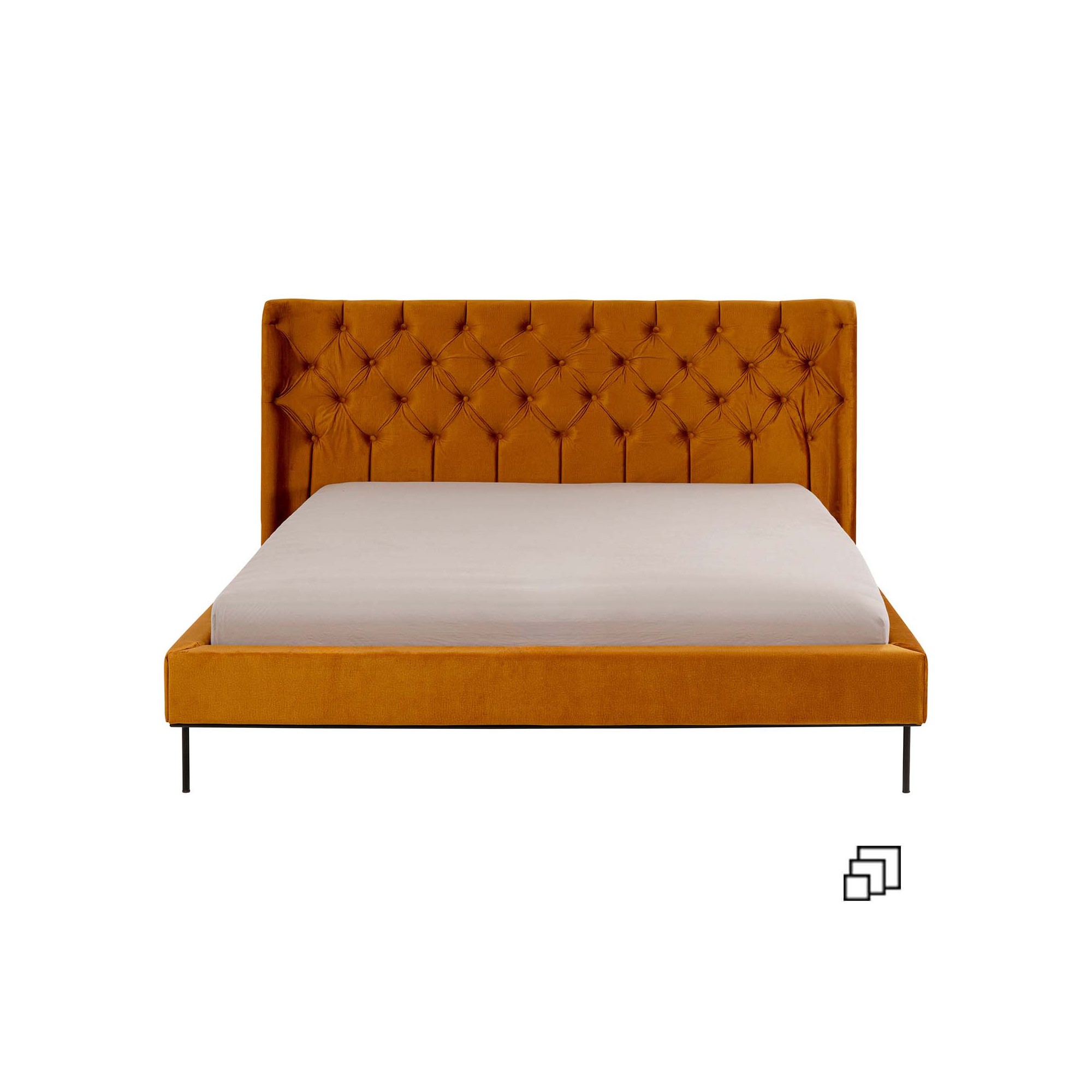 Lit Audrey velours ocre Kare Design